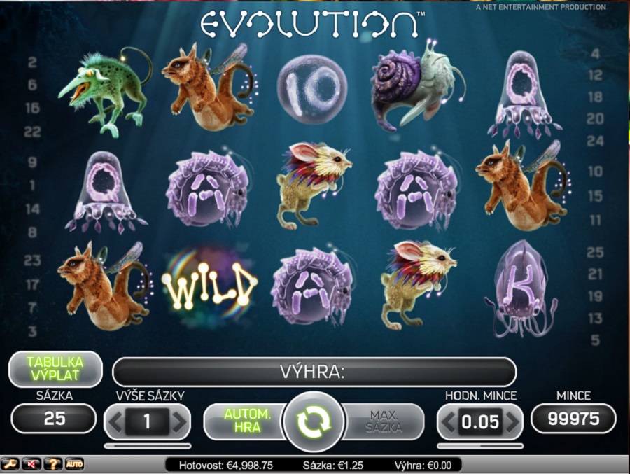 Automaty online Evolution