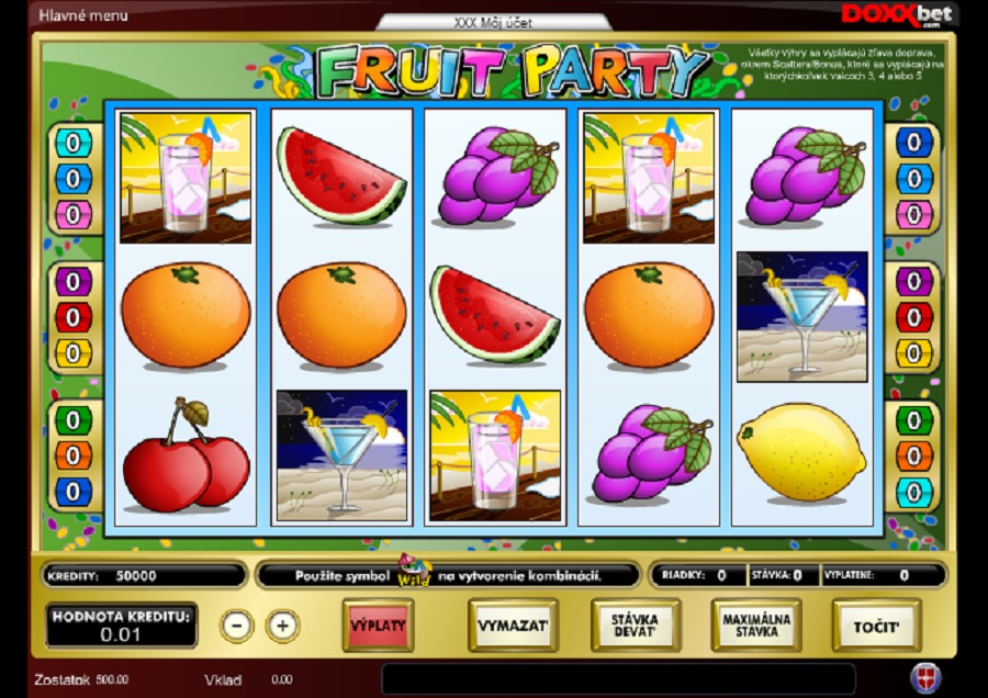 Hrací Automaty Fruit party zdarma