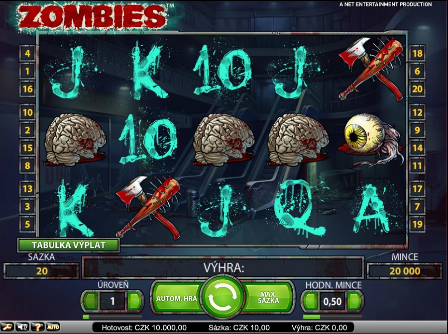 Hrací automat Zombie