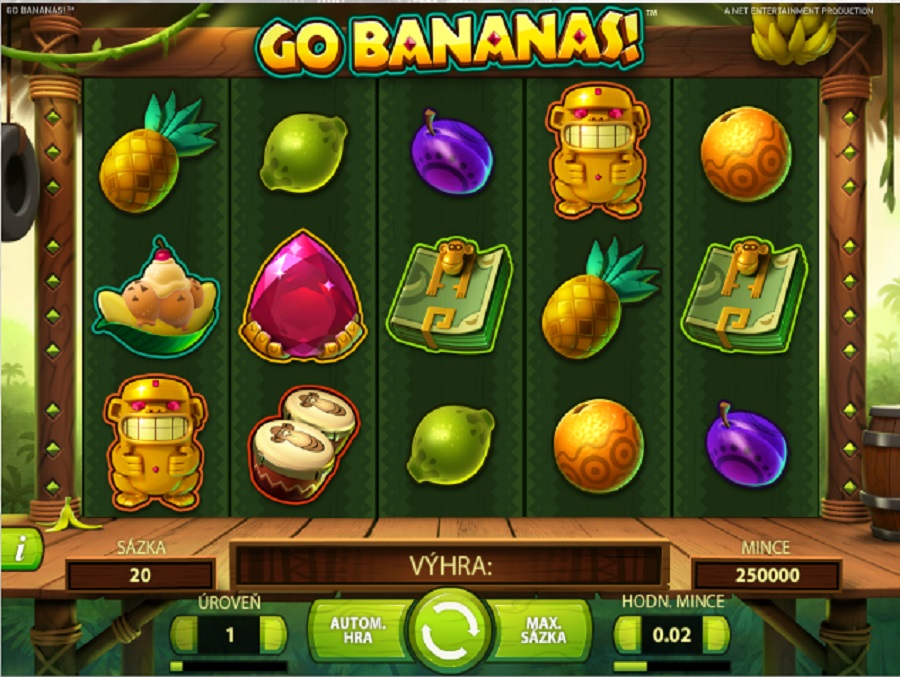 Výherní hrací automaty Go Bananas