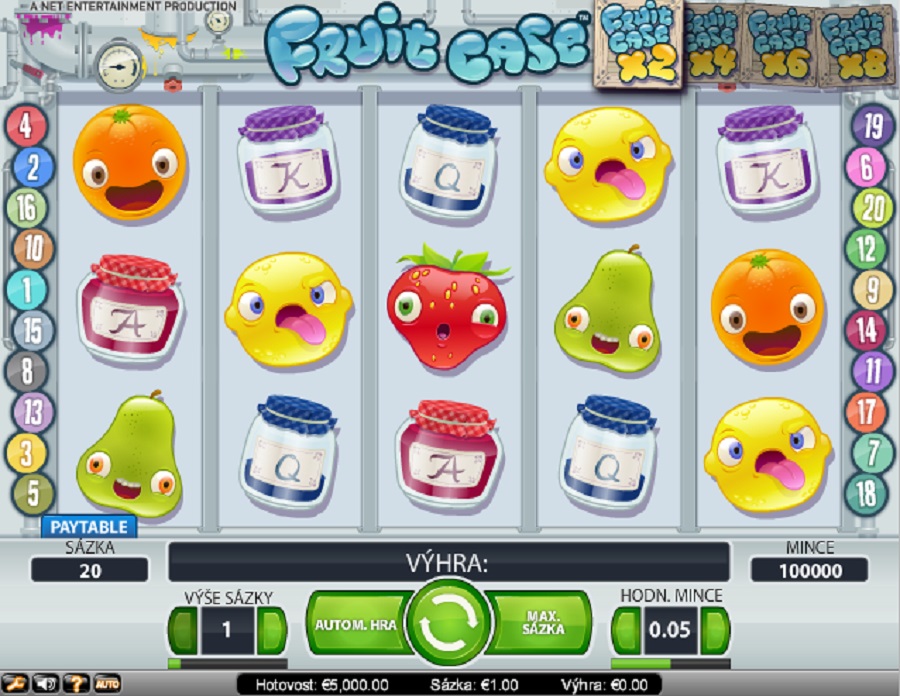 Výherní kasino automaty Fruit Case