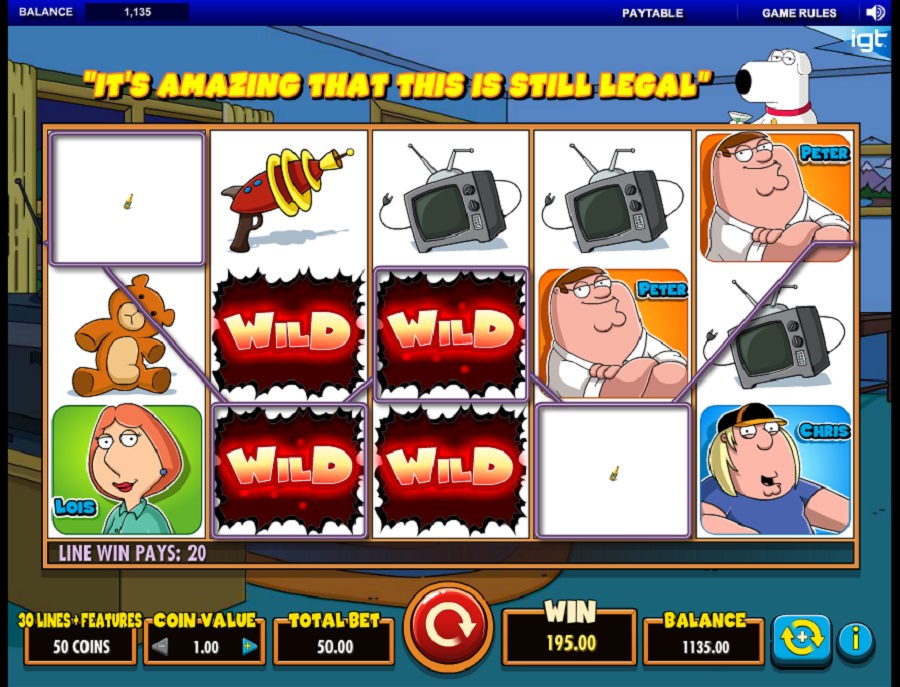 Hrací automat Family Guy