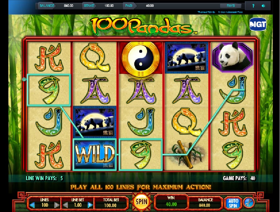 100 Pandas automaty hry