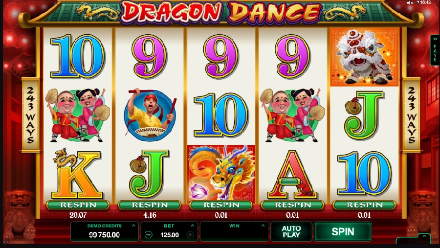 Dragon Dance hrací automaty