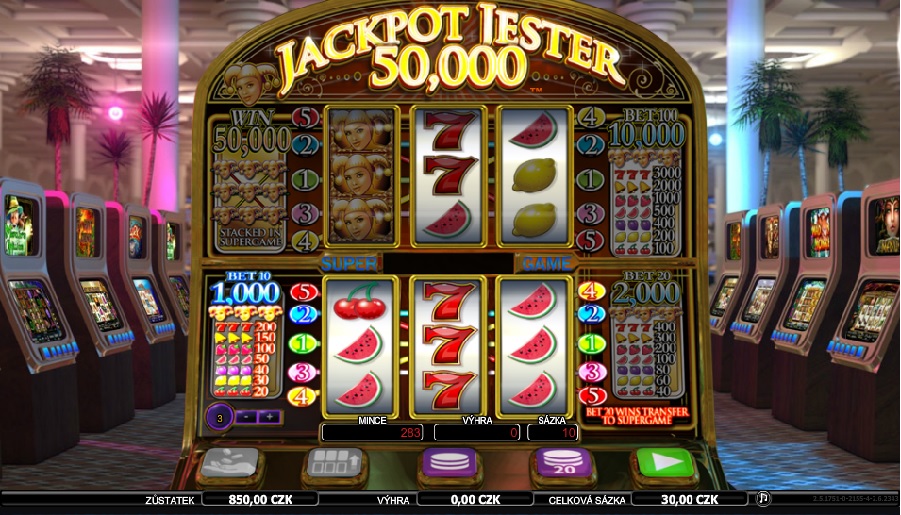 Výherné automaty Jackpot jester 50 000