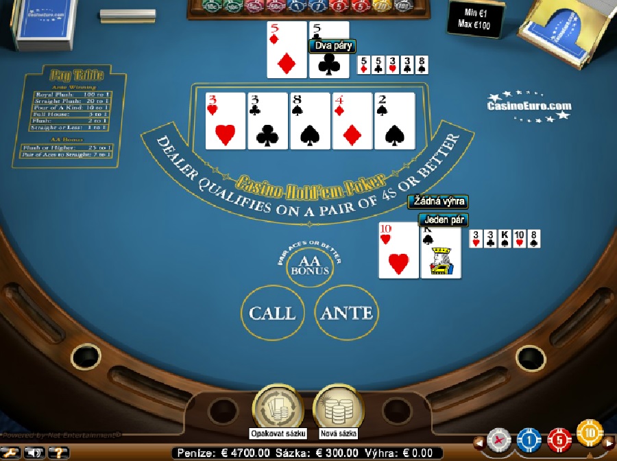 Casino Holdem Poker automatová hra
