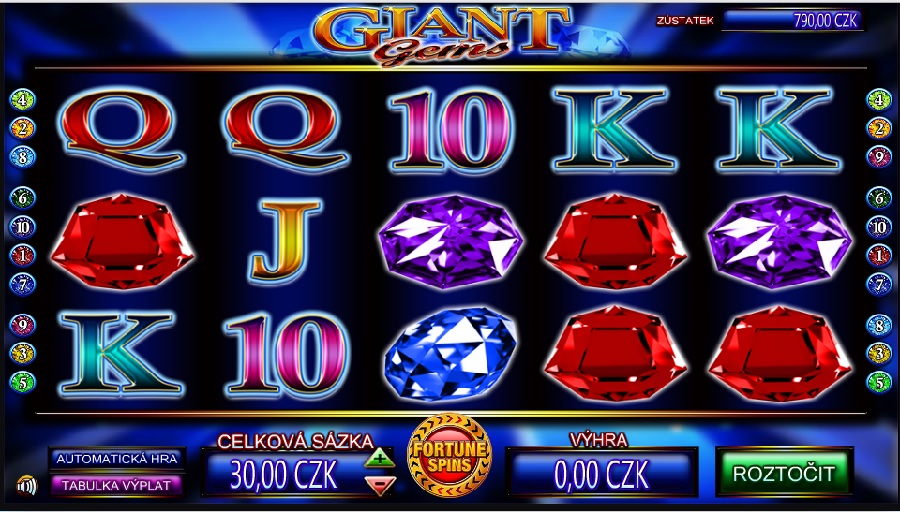 Giant Gems hracie automaty