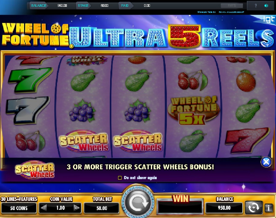 Wheel of Fortune Ultra 5 Reels automaty
