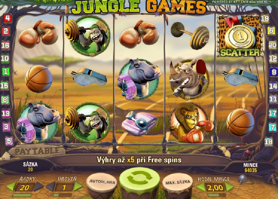 Automatová hra Jungle games