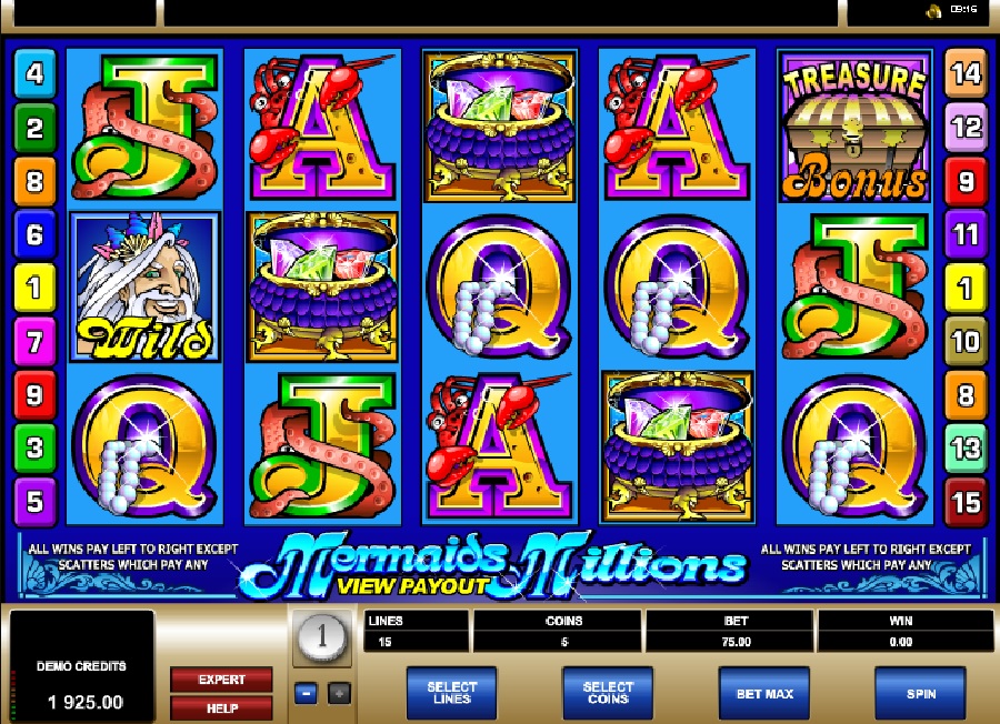 Mermaids Millions výherné automaty