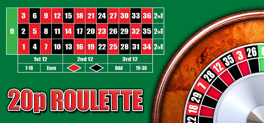 20p Roulette nejpopulárnější v Anglii